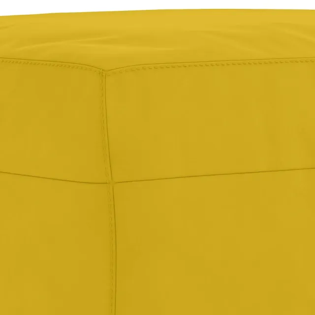 Ensemble de canapés 3 pcs avec coussins Jaune Velours