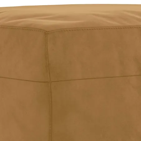 Ensemble de canapés 3 pcs avec coussins Marron Velours