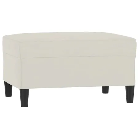 Ensemble de canapés 3 pcs avec coussins Crème Velours