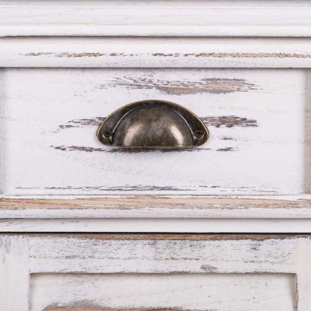 Aparador Alexandra House Living Blanco Madera de Paulonia 33 x 78 x 11
