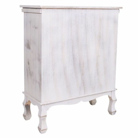 Zijtafel met lades Alexandra House Living Wit 30 x 80 x 65 cm