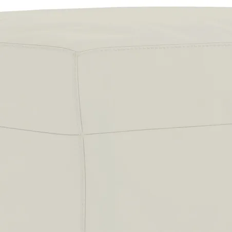 Ensemble de canapés 3 pcs avec coussins Crème Velours