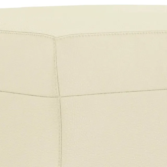 Ensemble de canapés 4 pcs avec coussins Crème Similicuir