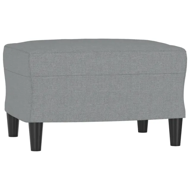 Ensemble de canapés 4 pcs avec coussins Gris clair Tissu