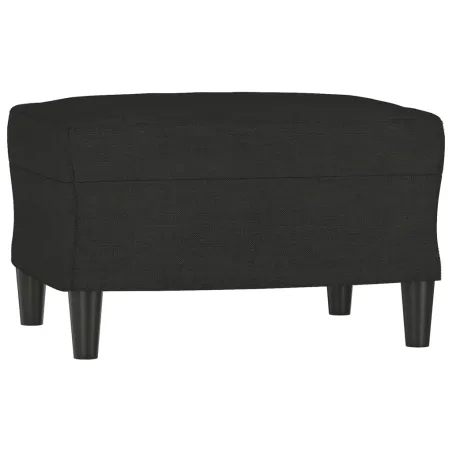 Ensemble de canapés 4 pcs avec coussins Noir Tissu
