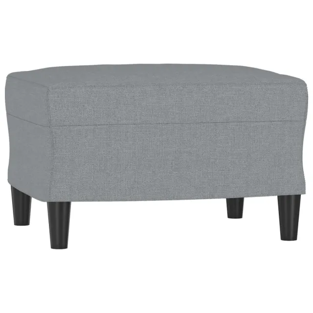 Ensemble de canapés 4 pcs coussins gris clair tissu