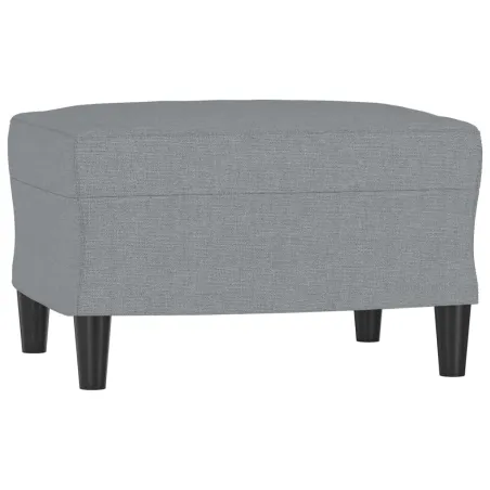 Ensemble de canapés 4 pcs coussins gris clair tissu
