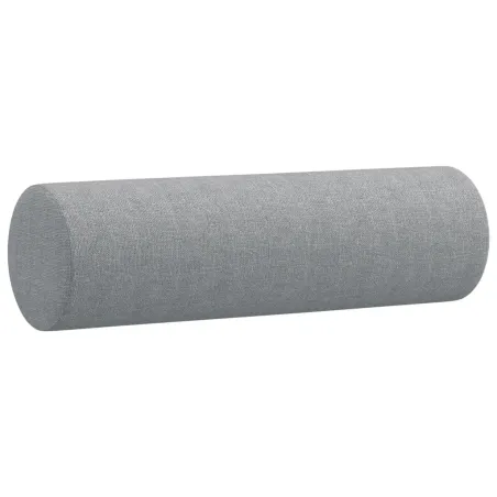 Ensemble de canapés 4 pcs coussins gris clair tissu