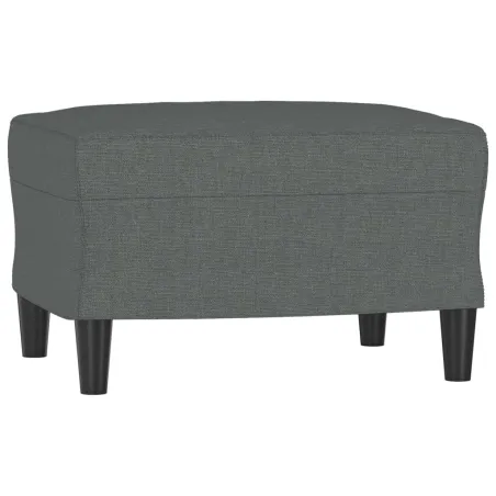 Ensemble de canapés 4 pcs coussins gris foncé tissu