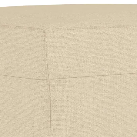 Ensemble de canapés 4 pcs avec coussins crème tissu