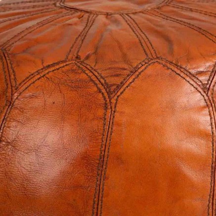Puff Alexandra House Living Cuero 48 x 35 x 48 cm 2