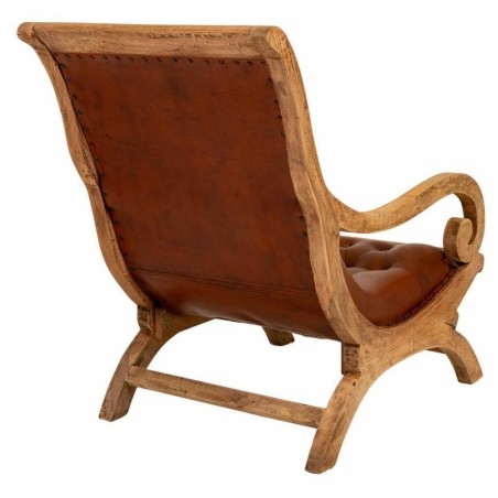 Leunstoel Alexandra House Living Bruin Natuurlijk 98 x 94 x 65 cm