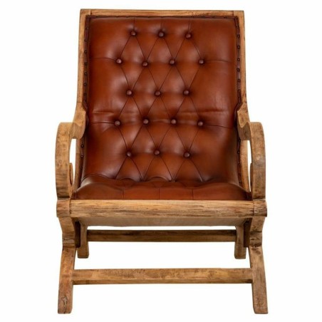 Leunstoel Alexandra House Living Bruin Natuurlijk 98 x 94 x 65 cm