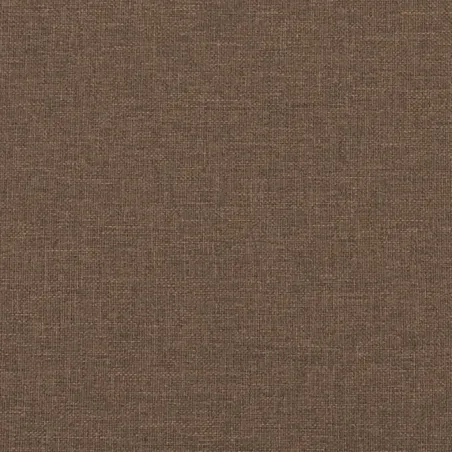 Ensemble de canapés 2 pcs avec coussins marron tissu