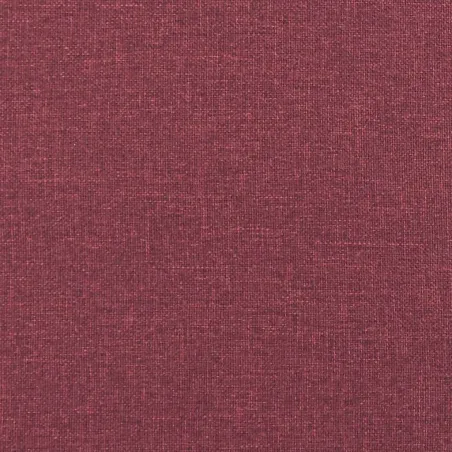 Ensemble de canapés 2 pcs avec coussins rouge bordeaux tissu