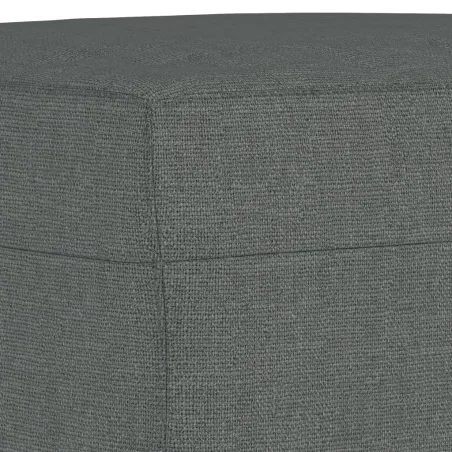 Ensemble de canapés 3 pcs avec coussins Gris foncé Tissu
