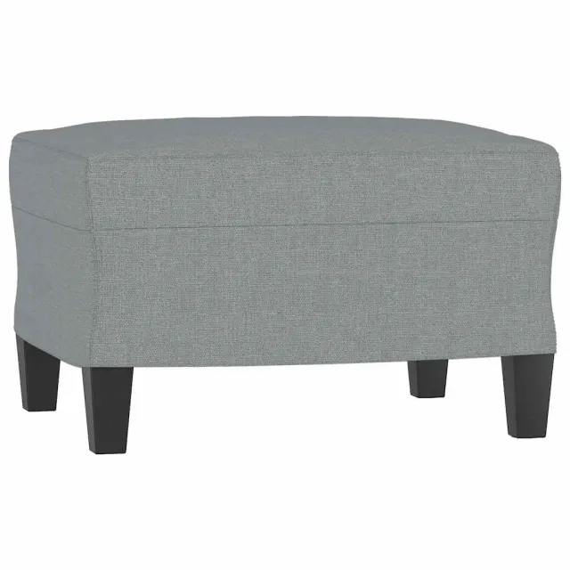 Ensemble de canapés 3 pcs coussins gris clair tissu
