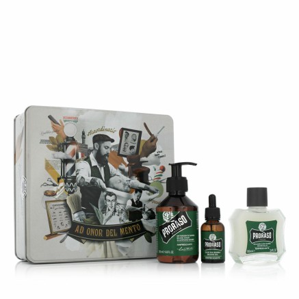 Set per la Cura della Barba Proraso Línea Refrescante 3 Pezzi