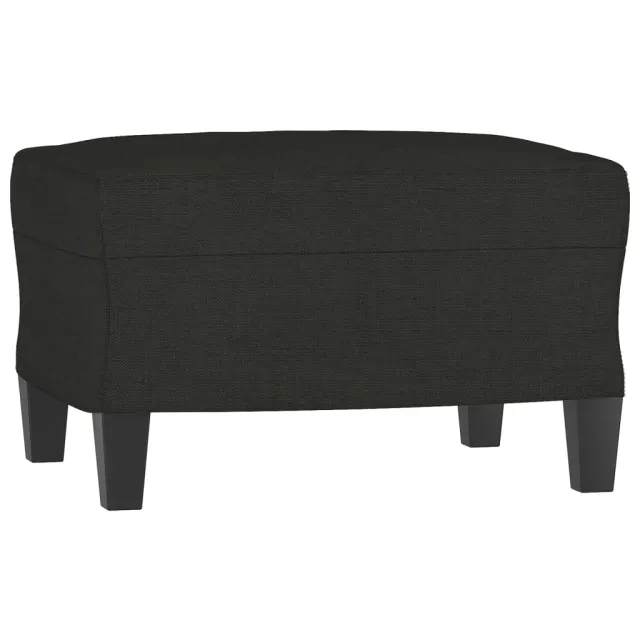 Ensemble de canapés 4 pcs noir tissu