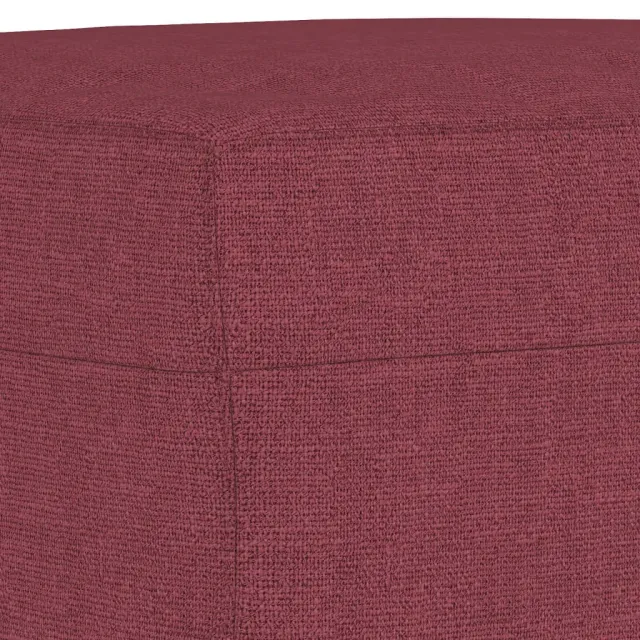 Ensemble de canapés 4 pcs rouge bordeaux tissu
