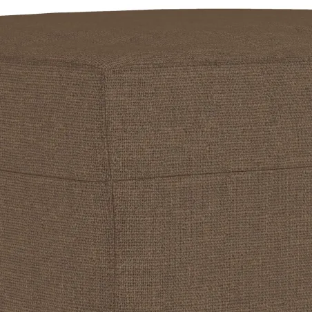 Ensemble de canapés 3 pcs marron tissu