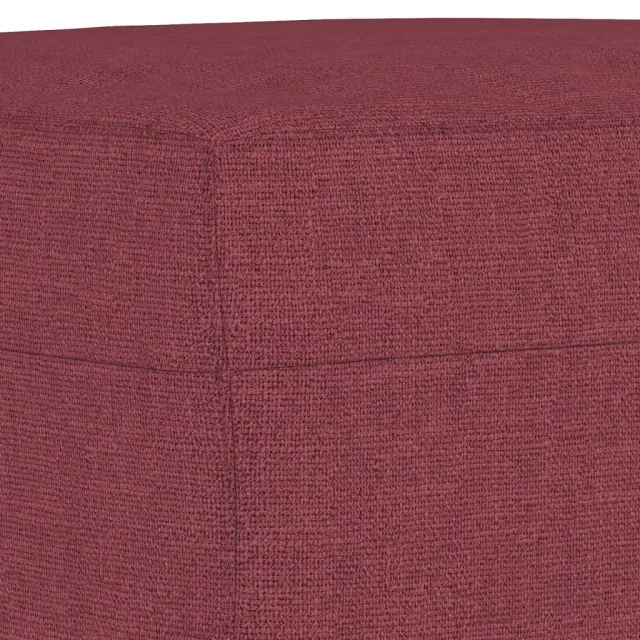Ensemble de canapés 3 pcs rouge bordeaux tissu