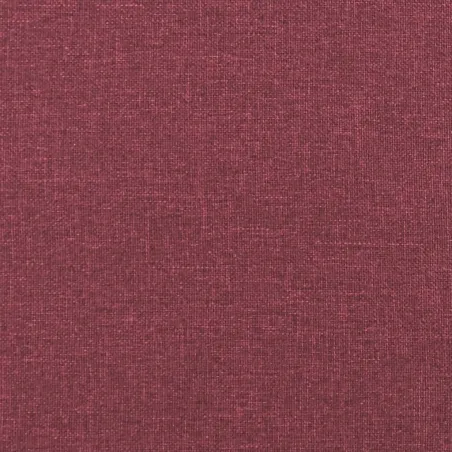 Ensemble de canapés 3 pcs rouge bordeaux tissu
