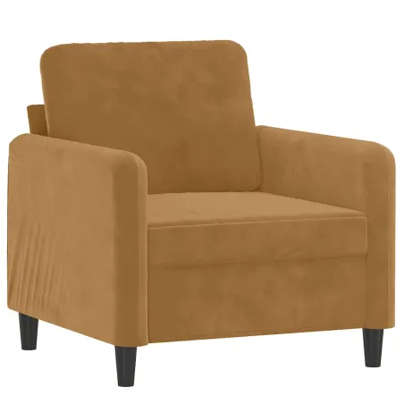 Ensemble de canapés 3 pcs marron velours