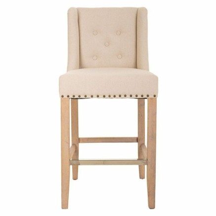 Sgabello Alexandra House Living Grigio Legno d'albero della gomma 58 x 2