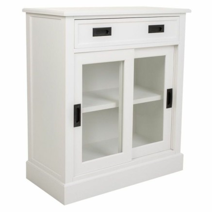 Zijtafel met lades Alexandra House Living Wit 40 x 90 x 80 cm