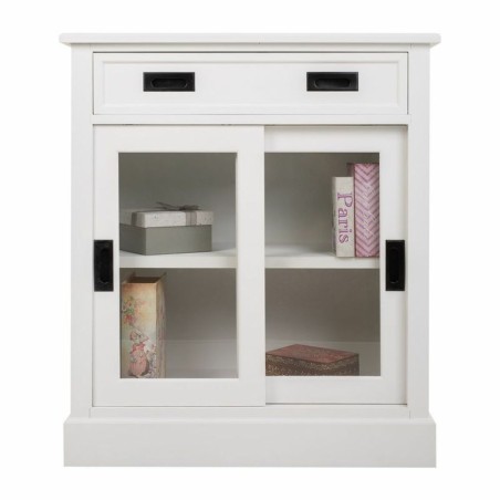 Zijtafel met lades Alexandra House Living Wit 40 x 90 x 80 cm