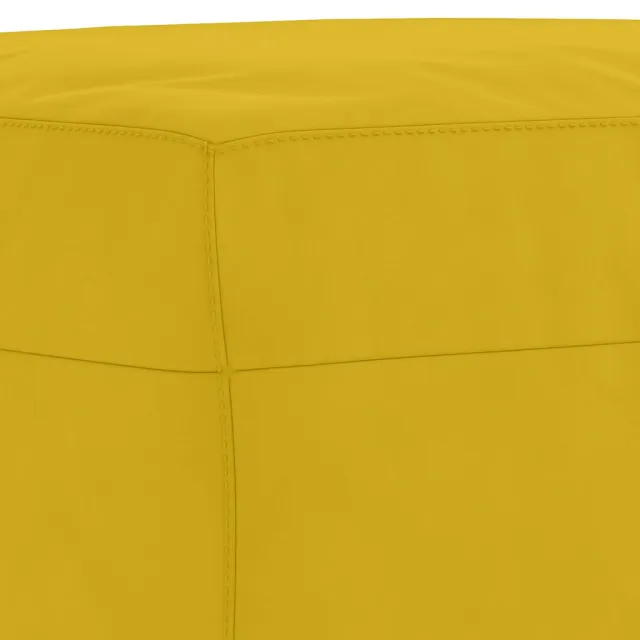 Ensemble de canapés 4 pcs avec coussins jaune velours