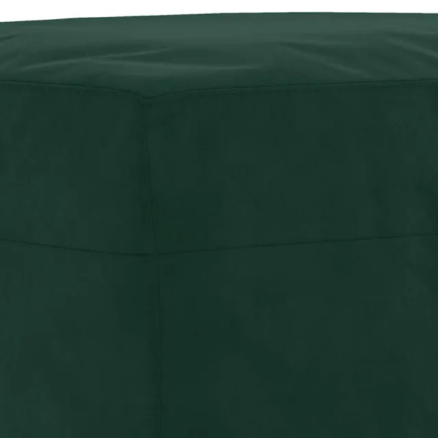 Ensemble de canapés 3 pcs vert foncé velours