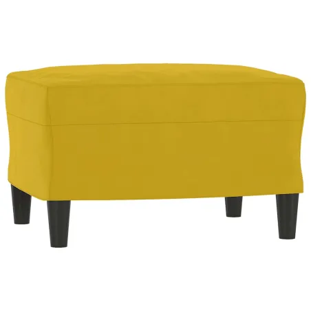 Ensemble de canapés 3 pcs jaune velours