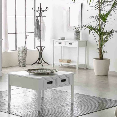 Hoofdtafel Alexandra House Living Wit Pijnboom Hout MDF 80 x 50 x 80 c