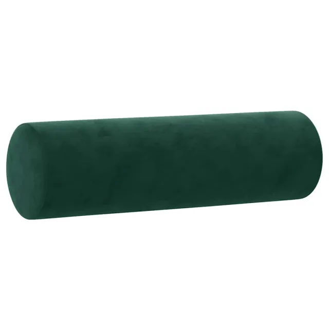 Ensemble de canapés 2 pcs avec coussins vert foncé velours