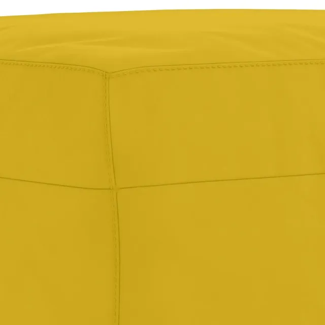 Ensemble de canapés 3 pcs avec coussins jaune velours