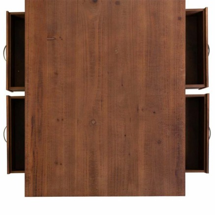 Mesa de Centro Alexandra House Living Marrón Madera de abeto Madera M 2