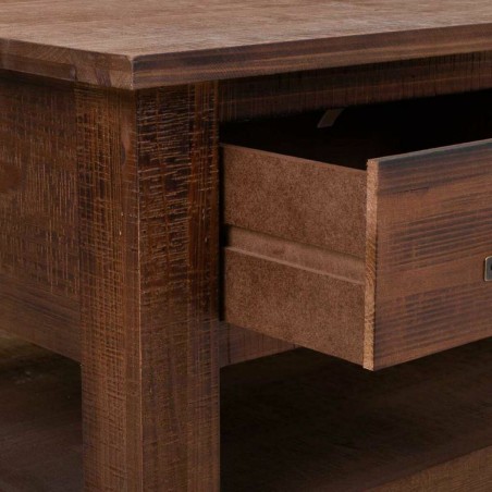 Hoofdtafel Alexandra House Living Bruin Sparrenhout Hout MDF 66 x 48 x