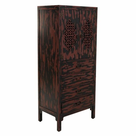 Armario Alexandra House Living Rojo Madera de abeto Madera MDF 40 x 14