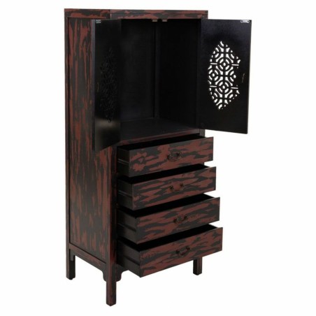 Armario Alexandra House Living Rojo Madera de abeto Madera MDF 40 x 14