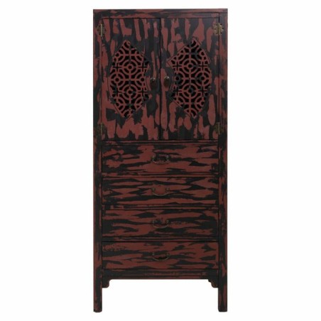Armario Alexandra House Living Rojo Madera de abeto Madera MDF 40 x 14