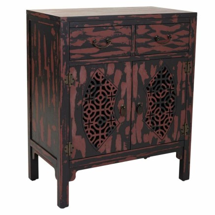 Ingresso con Cassetti Alexandra House Living Rosso 36 x 78 x 66 cm