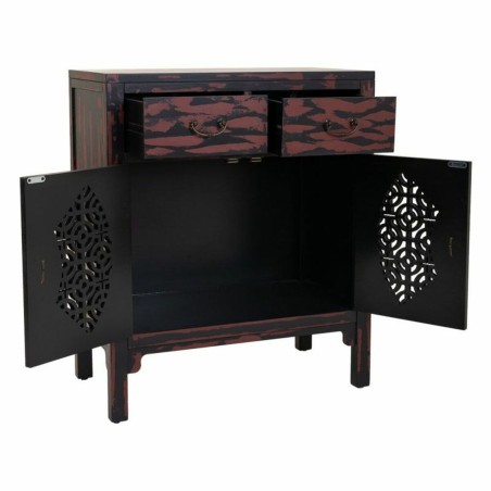 Zijtafel met lades Alexandra House Living Rood 36 x 78 x 66 cm