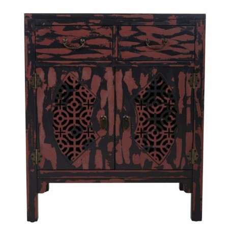 Zijtafel met lades Alexandra House Living Rood 36 x 78 x 66 cm