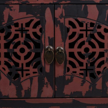 Meuble d'Appoint Alexandra House Living Rouge Bois d'épicéa Bois MDF