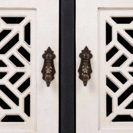 Gemakkelijk verplaatsbare meubels Alexandra House Living Wit Zwart Spa 2