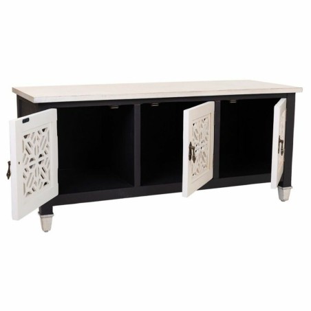 Mobile Aggiuntivo Alexandra House Living Bianco Nero Legno di abete Le