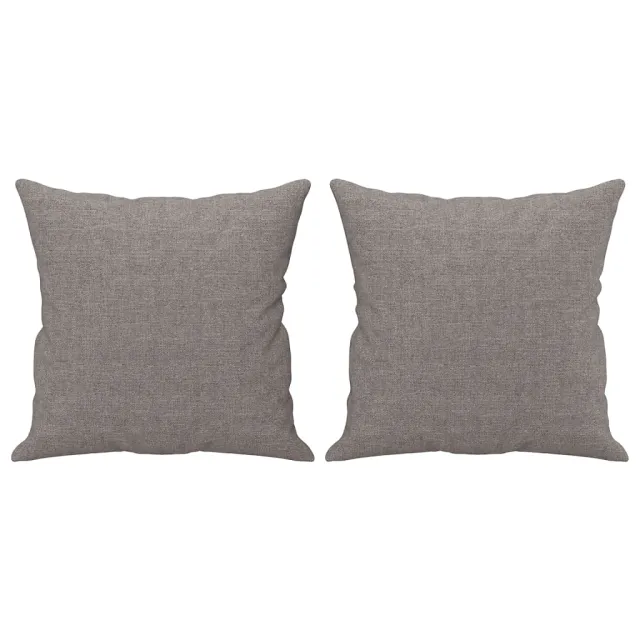 Ensemble de canapés 3 pcs avec coussins taupe tissu