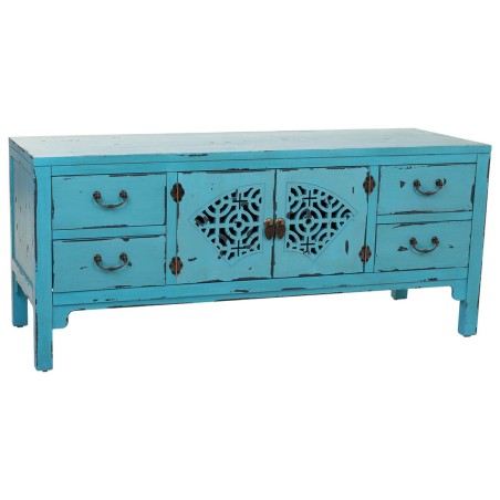 Tiroirs polyvalents Alexandra House Living Bleu Bois d'épicéa Bois M